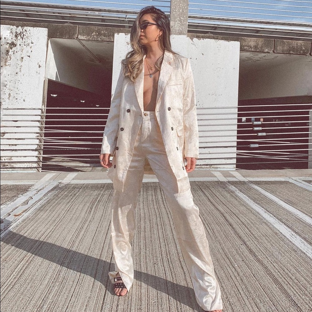 COPY - Lioness St. Germain Satin Blazer + Pant Set